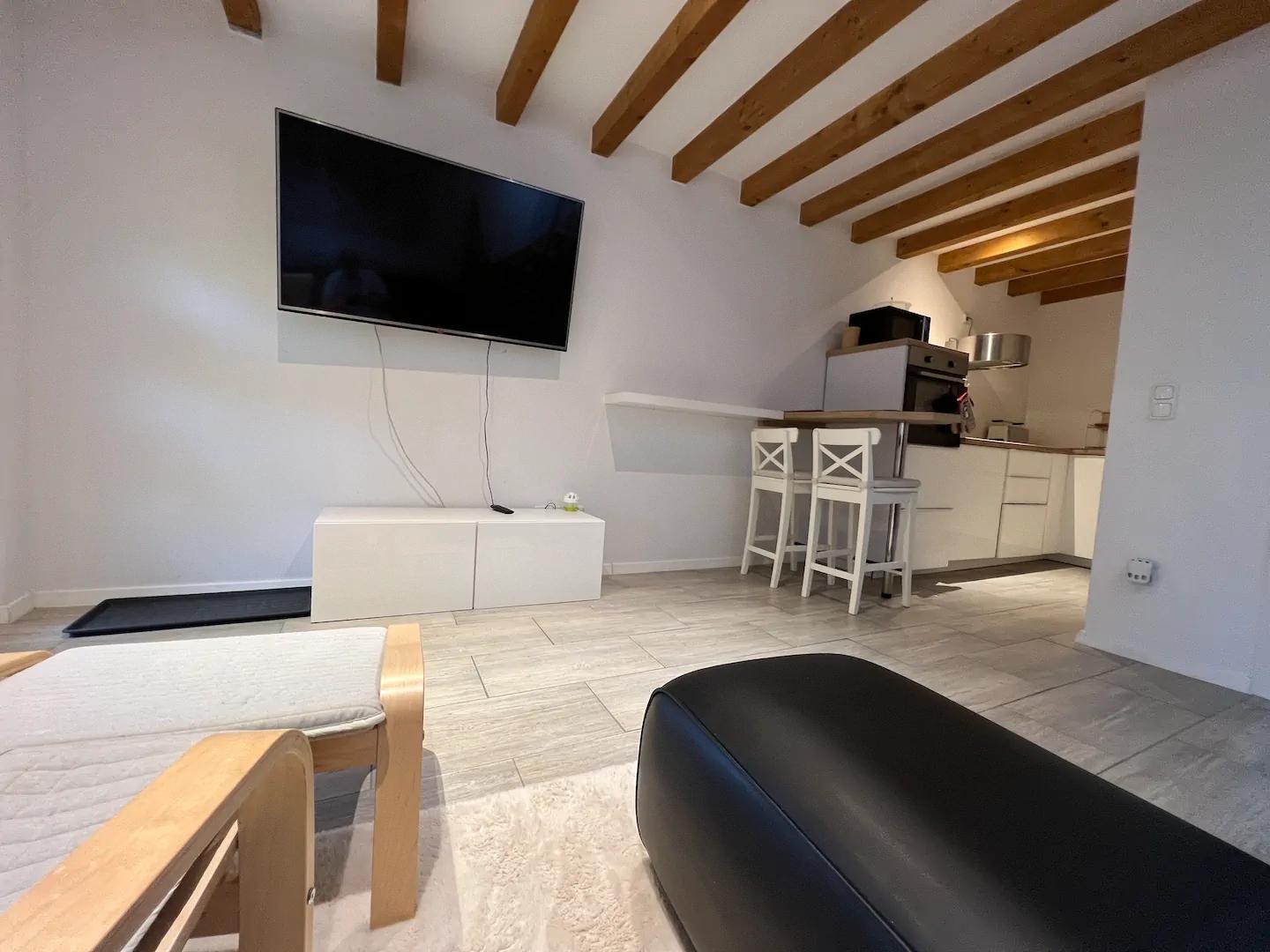 Wohnung Nr. 3 Wohnzimmer TV